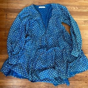 Christy Dawn Liana Wrap Dress in XS - Indigo Petunia